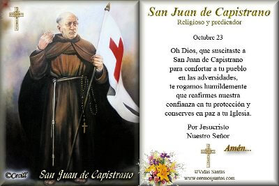 SAN JUAN DE CAPISTRANO 23 DE OCTUBRE